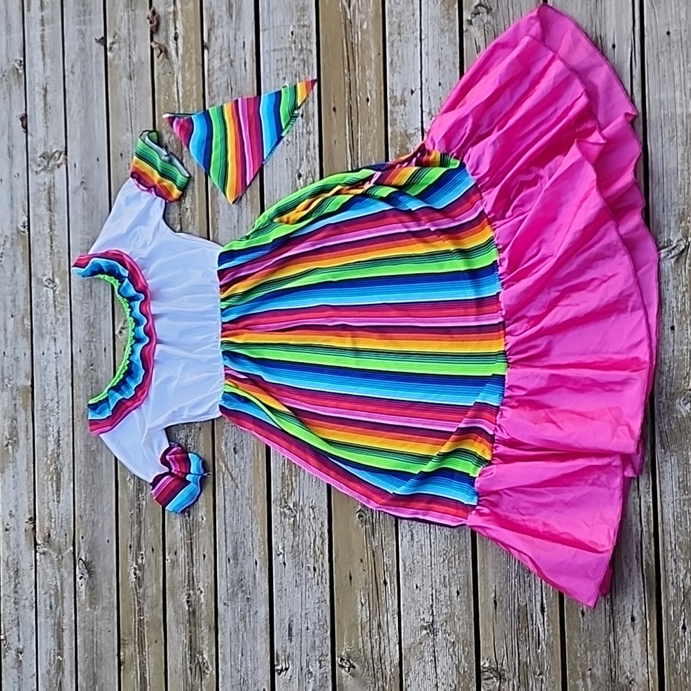 Colorful Gypsy Spanish Senorita dress up ladies M/L